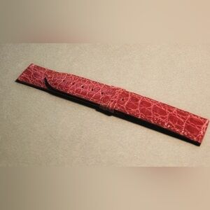 NWOT Burnt Orange Alligator Cartier Watch Strap, 19mm, Unisex